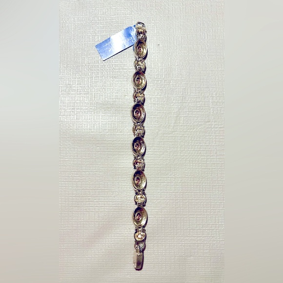 NEW SILVER And GOLD TONE BRACELET PERIWINKLE BY BARLOW With TAG - Picture 7 of 10